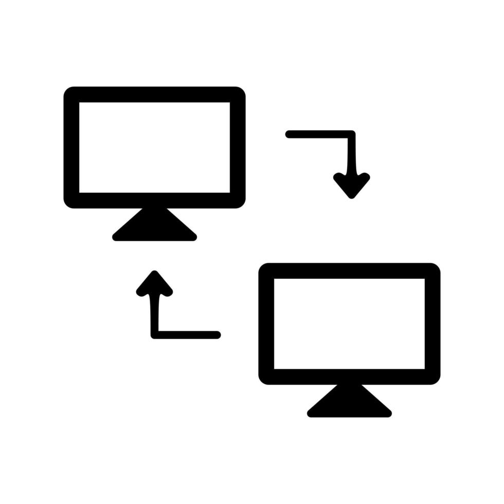 icono de vector de sistemas compartidos