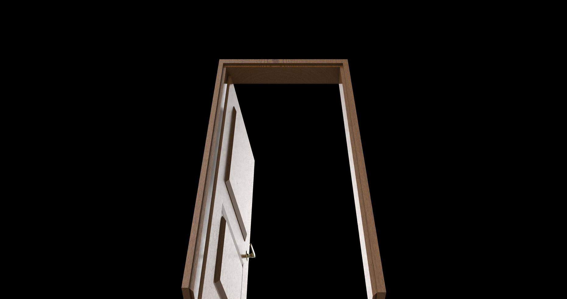 isolated door illustration 3d rendering photo