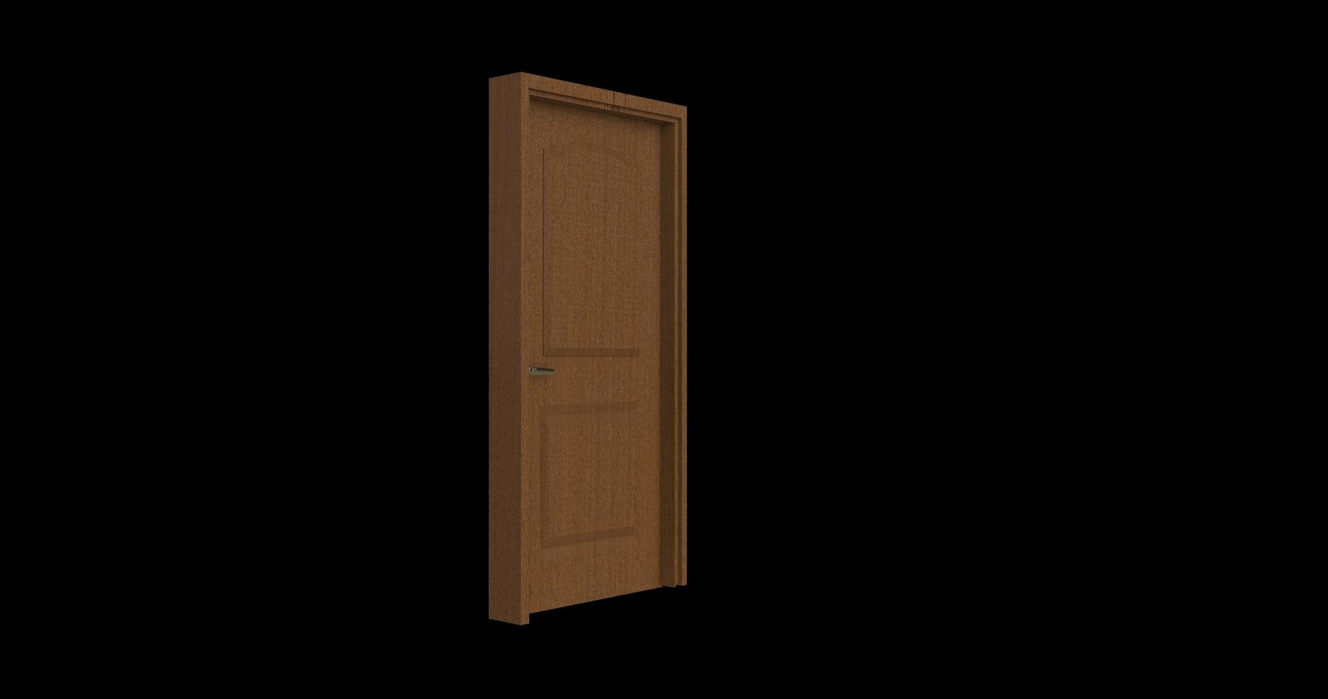 isolated door illustration 3d rendering photo