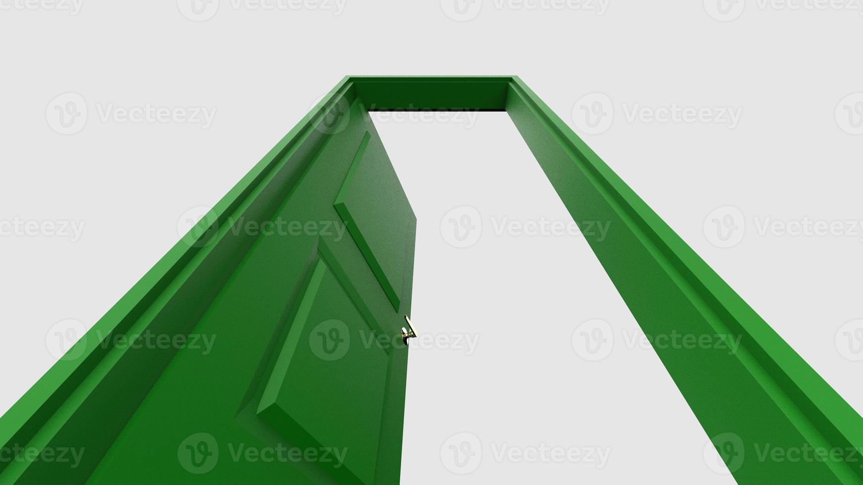 isolated door illustration 3d rendering photo