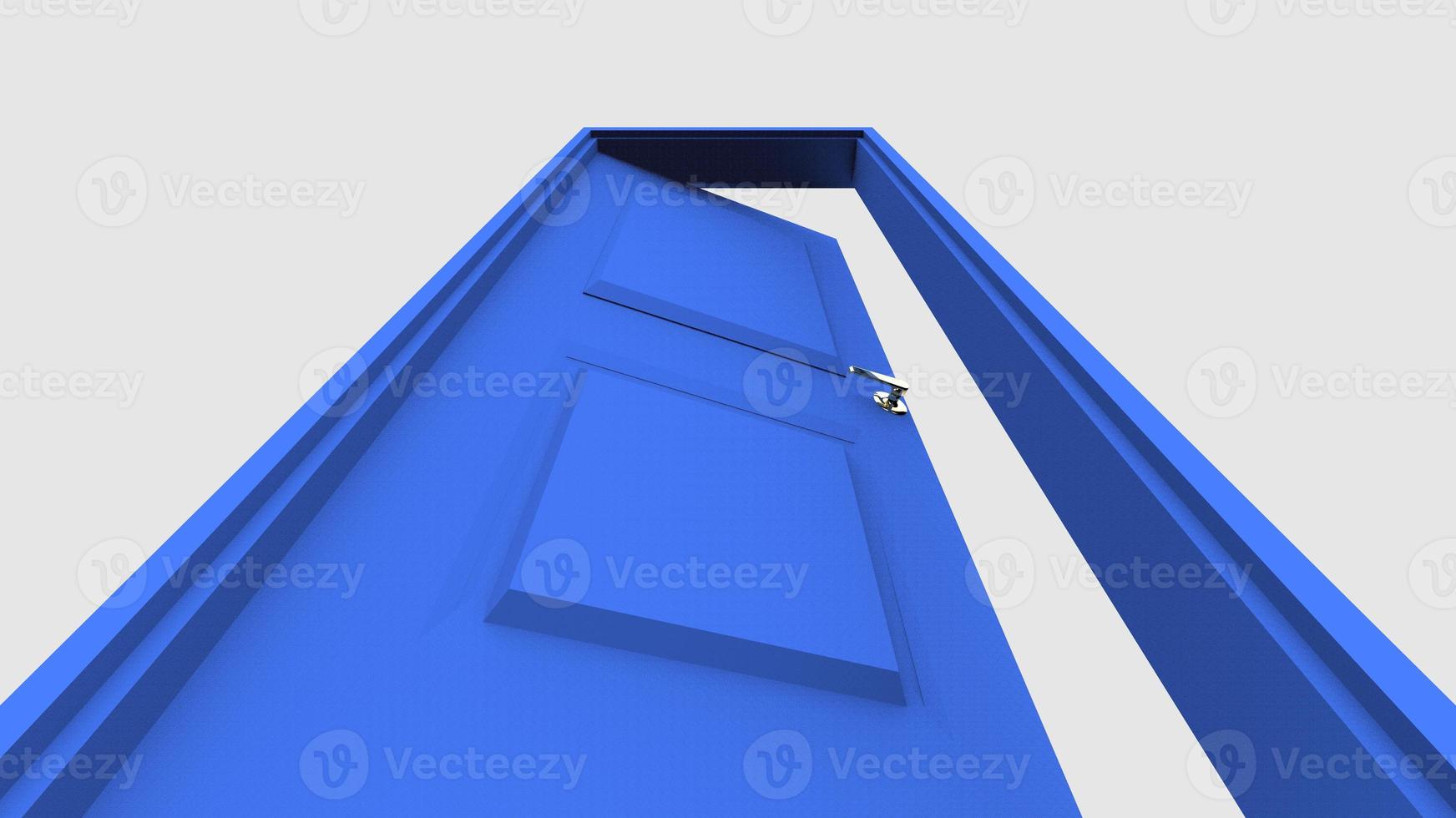 isolated door illustration 3d rendering photo