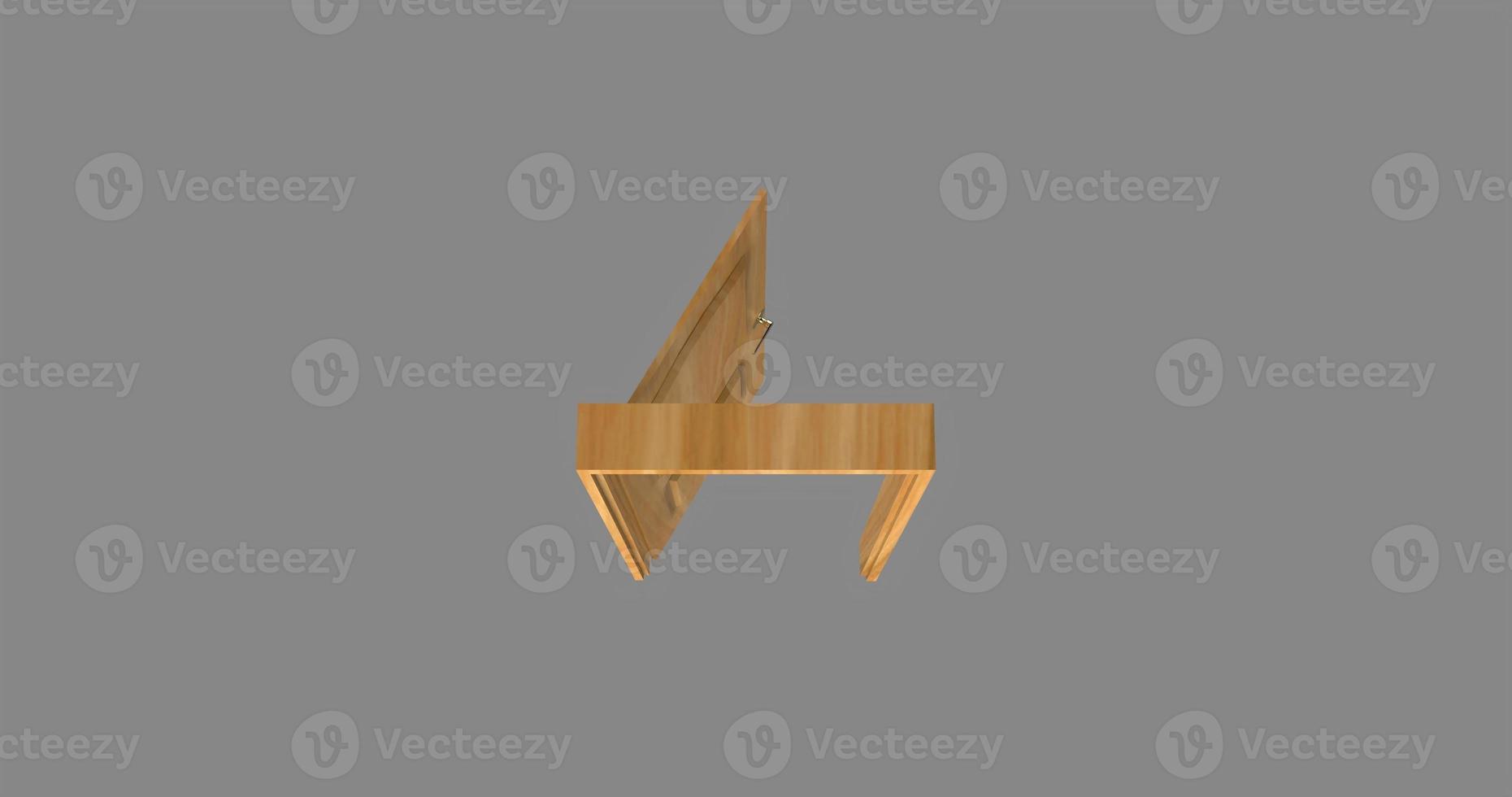 isolated door illustration 3d rendering photo