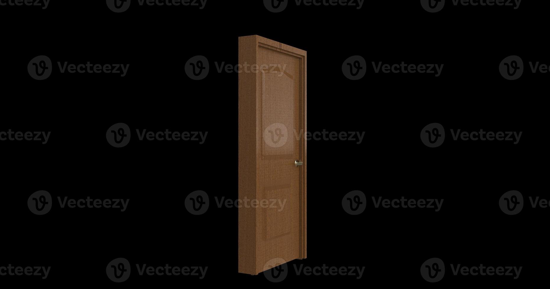 isolated door illustration 3d rendering photo