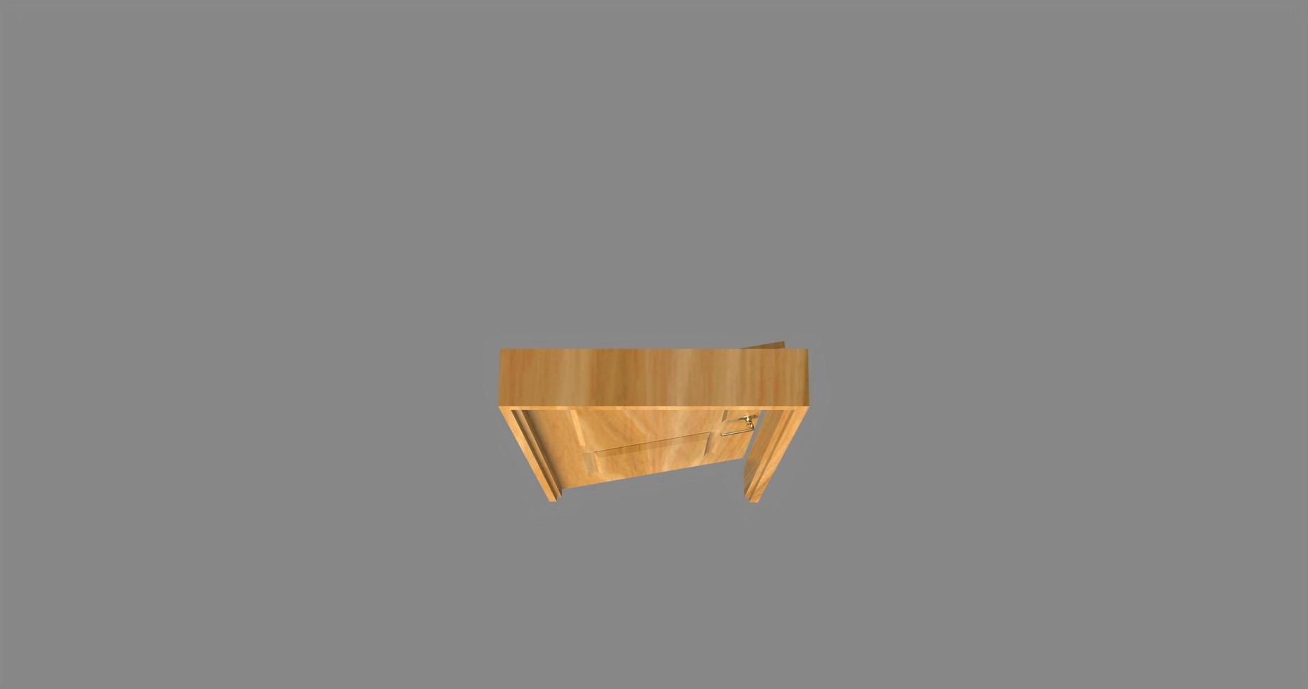 isolated door illustration 3d rendering photo