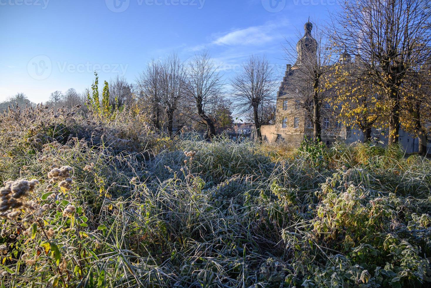 autumn at a castle in westphalia photo