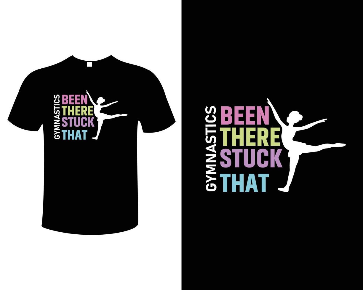 Gymnastics T-Shirt Design Vector Illustration Template