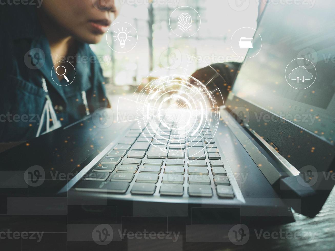Businessperson work job career occupation notebook computer keyboard technology element digital network internet communication datum media future online cyber software information document  concept photo