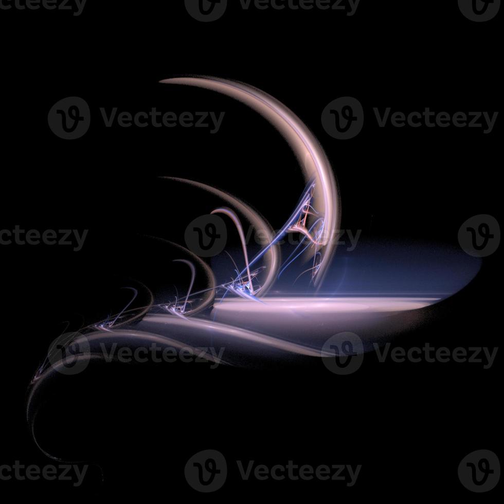 purple abstract element on black background, digital graphic, background, modern design photo