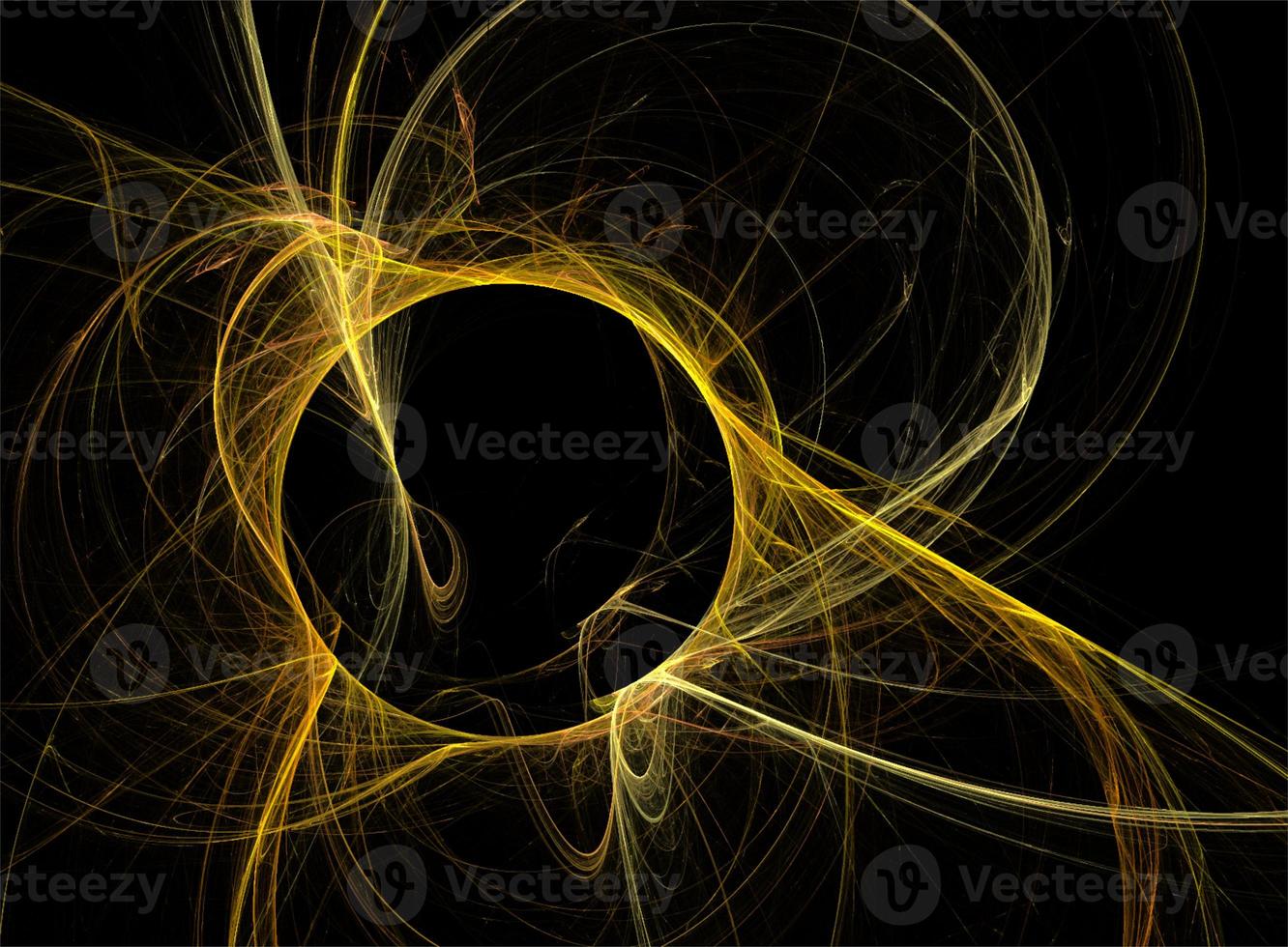 space illustration of a fantastic planet on a black background, fractal graphics, design, art photo