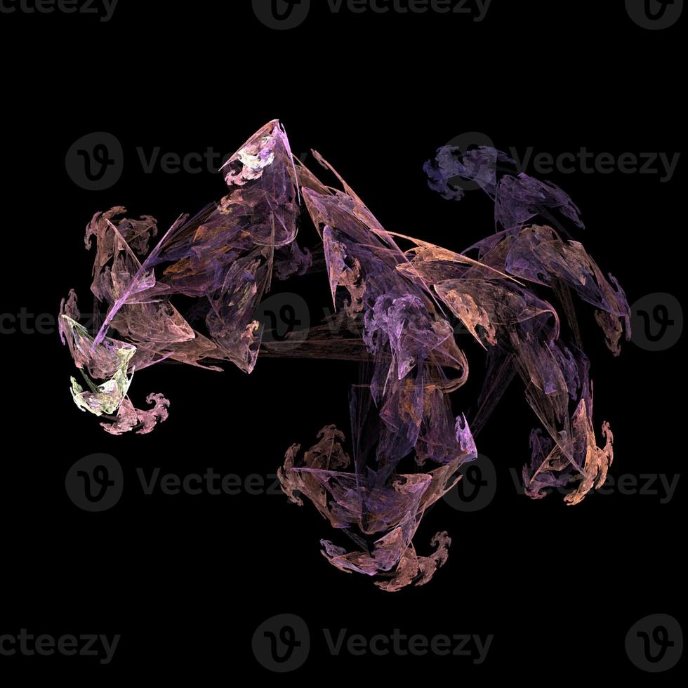 purple abstract element on black background, digital graphic, background, modern design photo