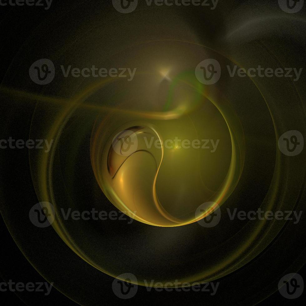 rounded smooth abstract olive element on black background, design, graphic photo