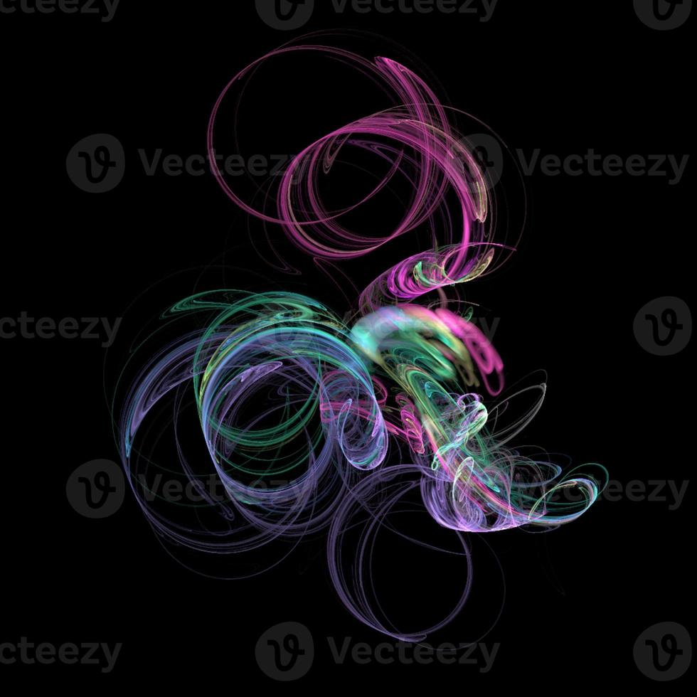 purple abstract element on black background, digital graphic, background, modern design photo