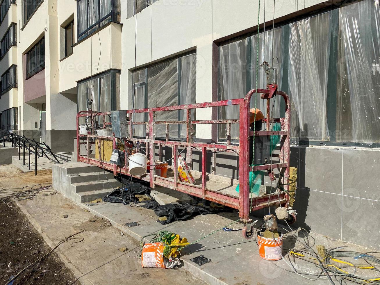 Picture of construction cradle in building site 14710966 Stock Photo at