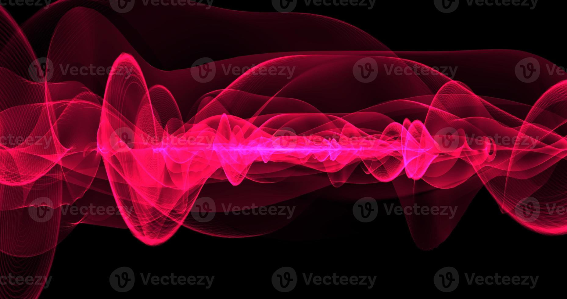 Abstract background. Red  lines and waves look like magical energy beautiful glowing smoke in space or fabric photo