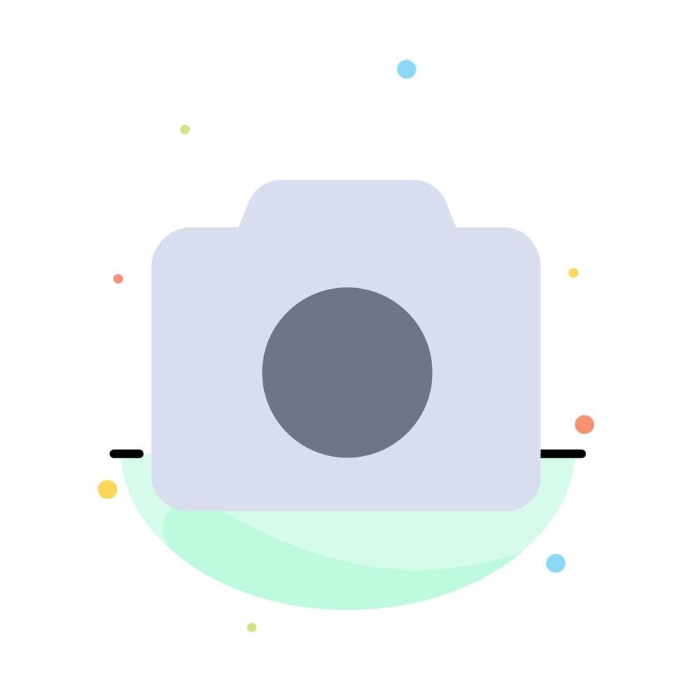 Camera Image Basic Ui Abstract Flat Color Icon Template vector