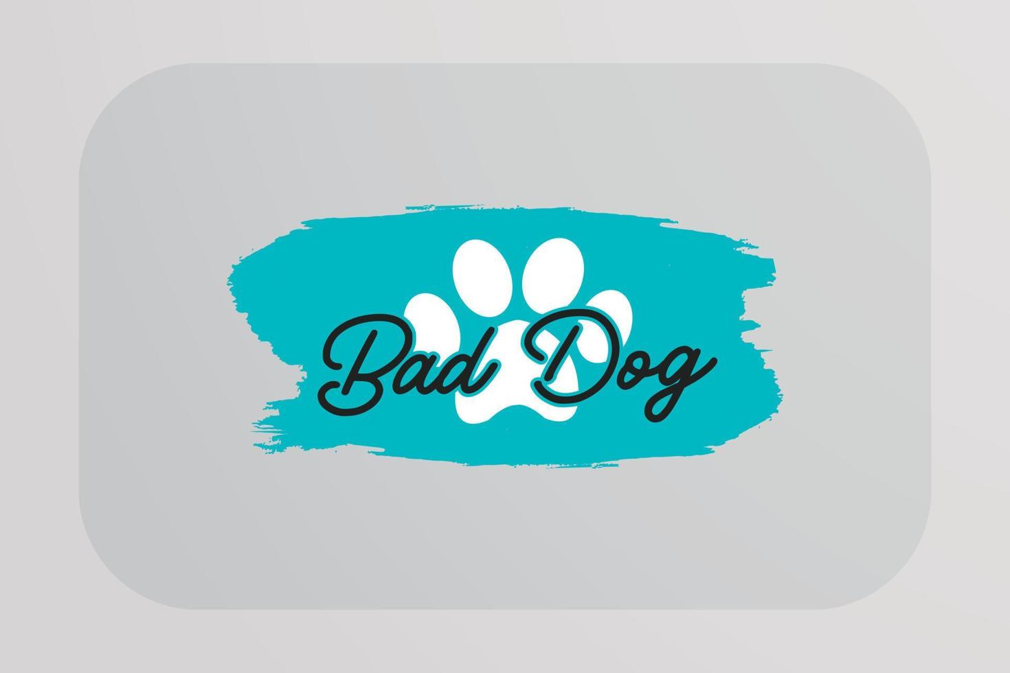 Dog T-shirt Design Bad Dog vector