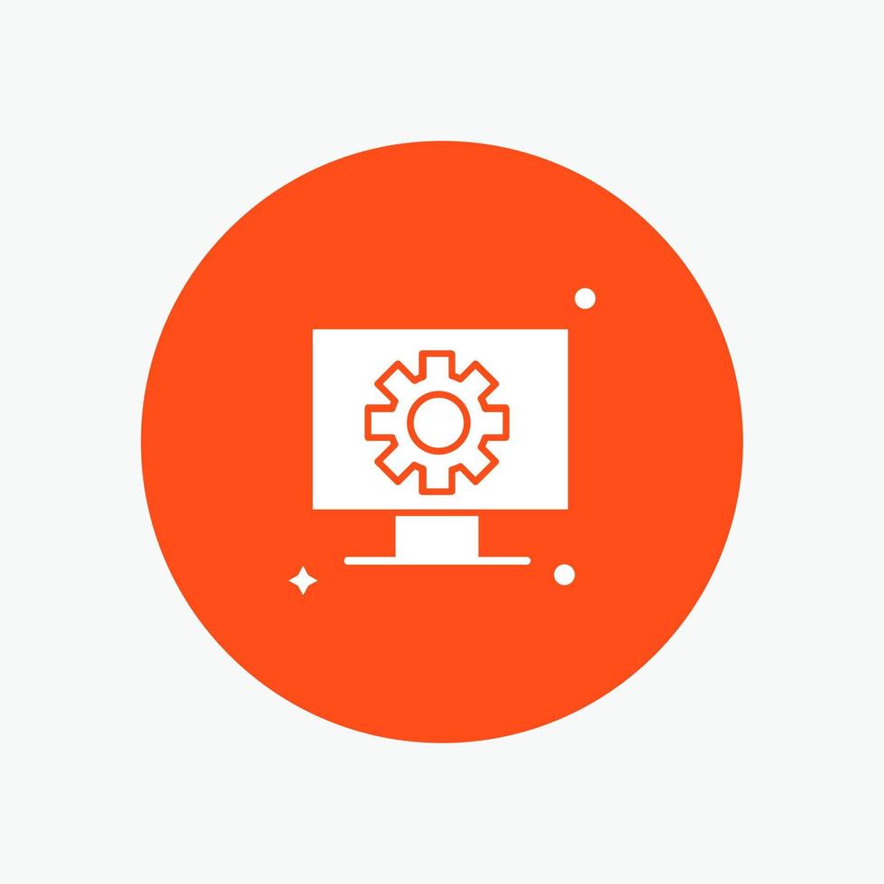 Computer Hardware Setting Gear vector