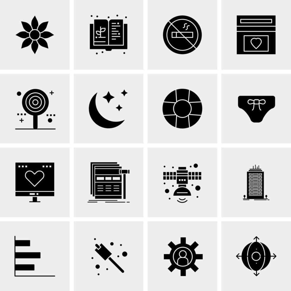 16 Universal Business Icons Vector Creative Icon Illustration to use in web and Mobile Related project