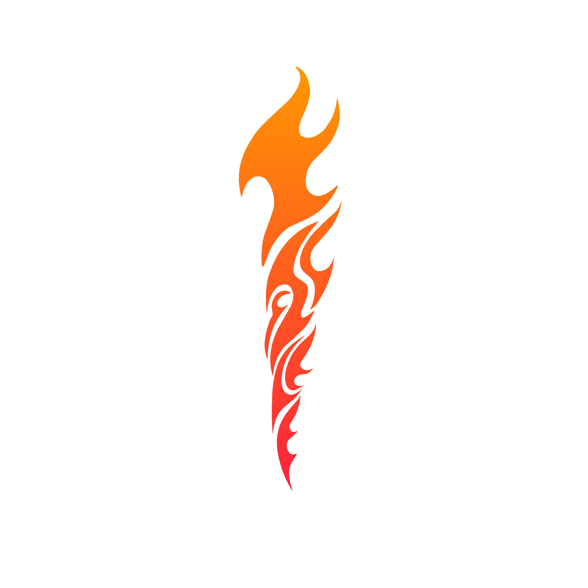 tribal fire tattoo designs are suitable for tattoos on the hands 14713470 Vector Art at Vecteezy