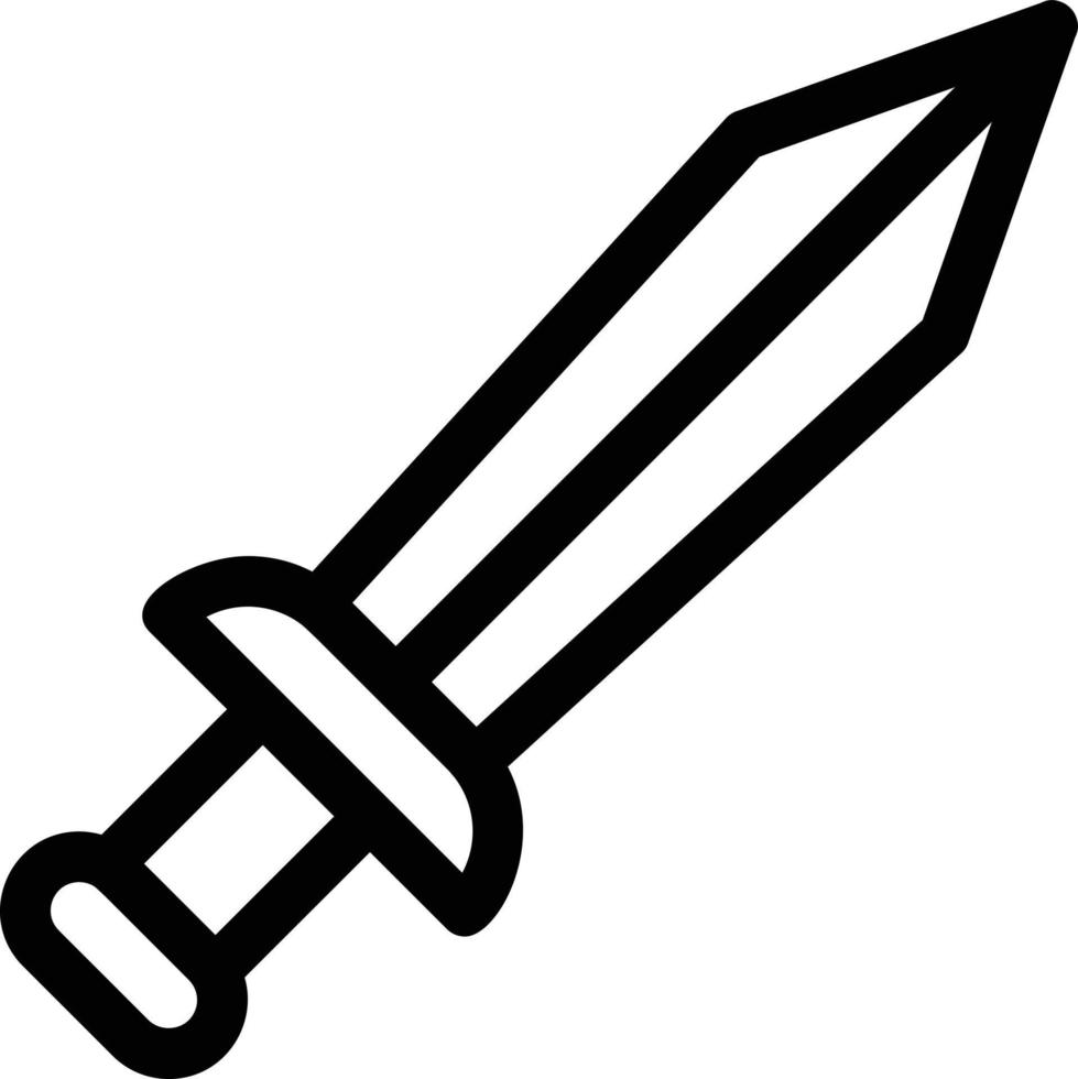 Swords Line Icon vector