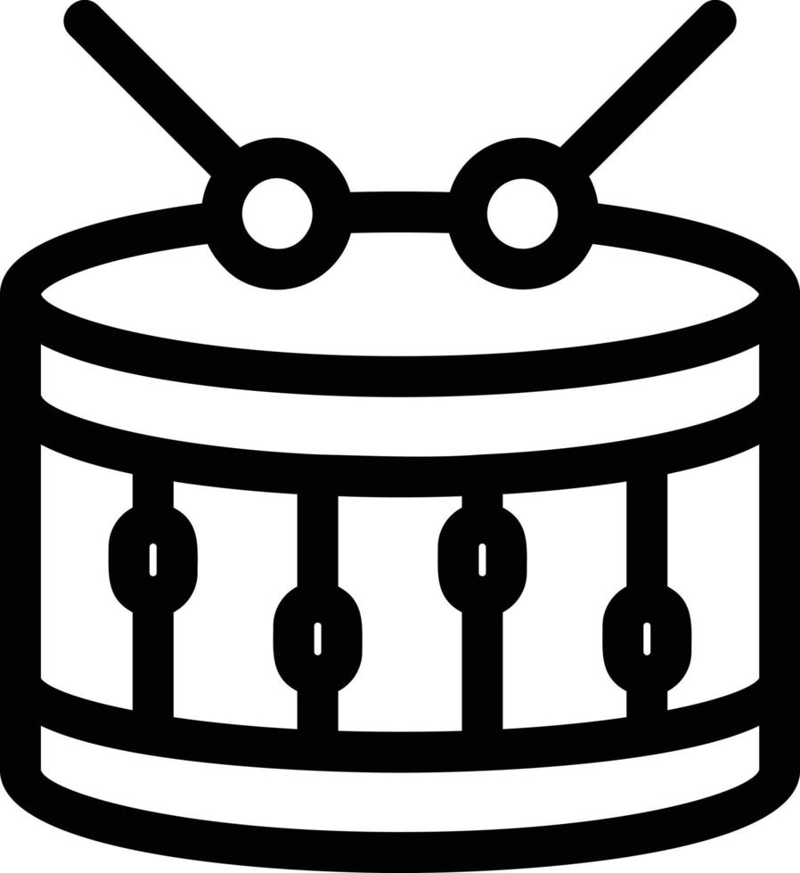 Drum Line Icon vector