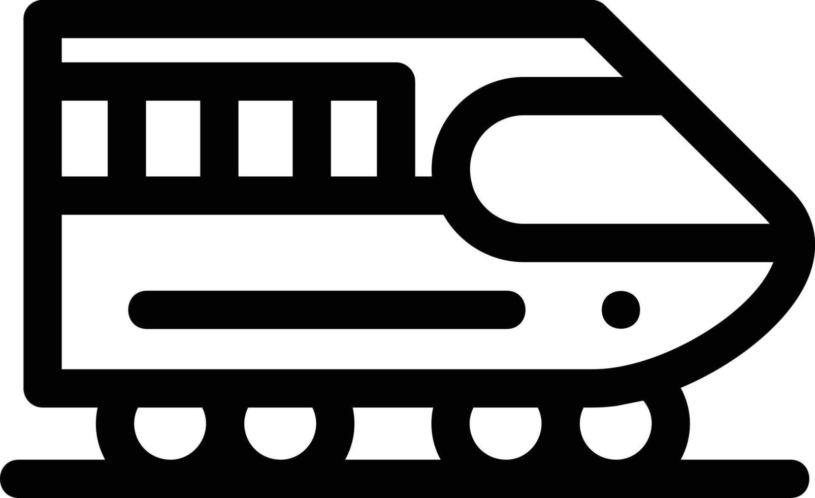 icono de línea de tren vector