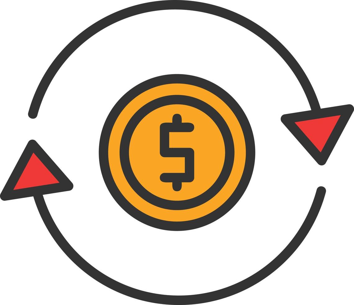 Cycle Line Filled Icon vector