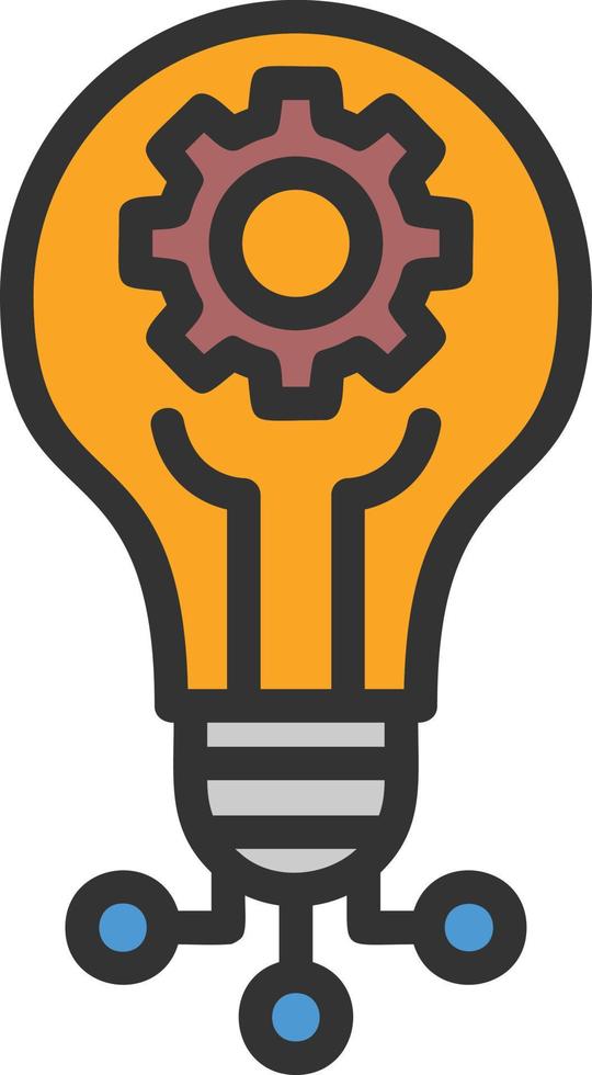 Skill Line Filled Icon vector