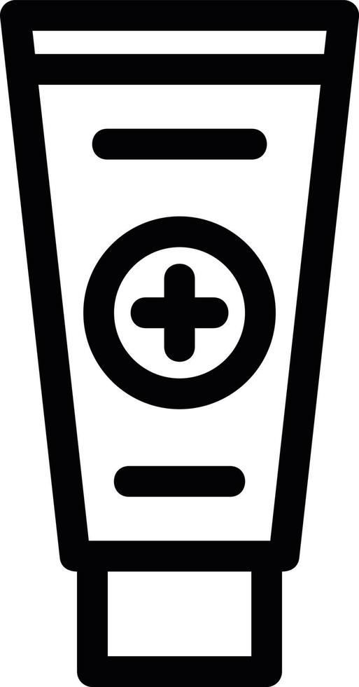 Ointment Tube Line Icon vector