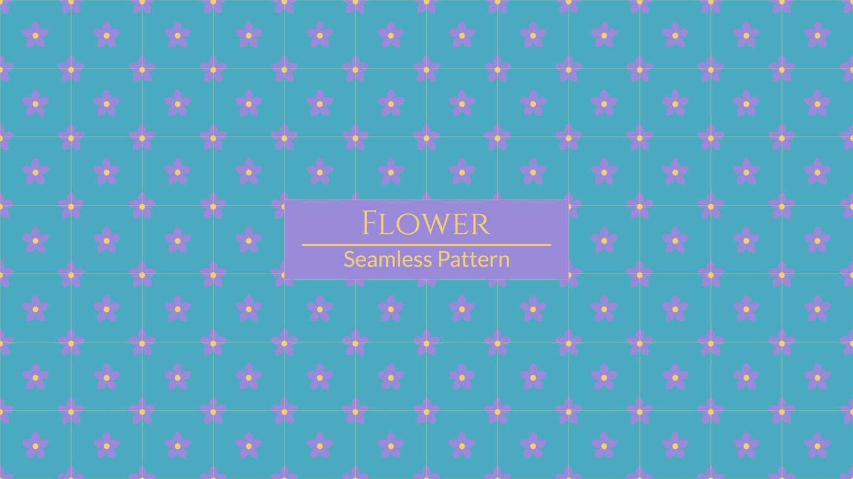 Simple single flower floral seamless pattern for background, fabric, textile, wrap, surface, web and print design. vector