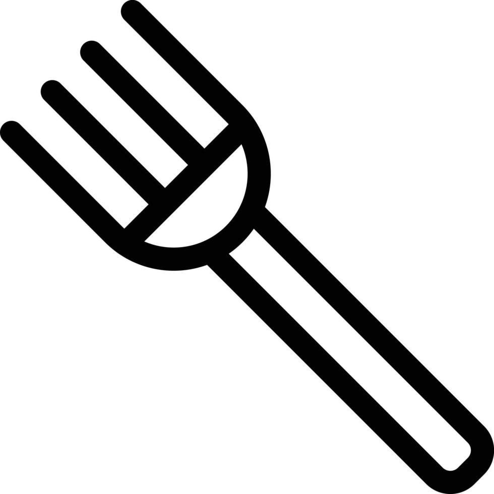 Fork Line Icon vector