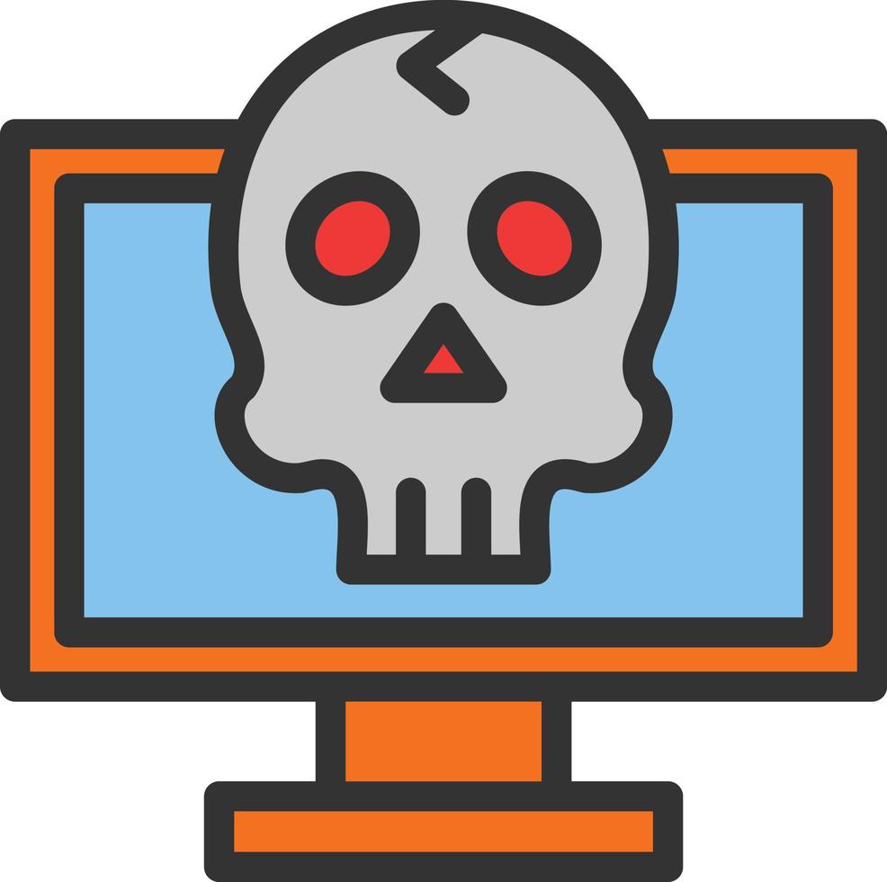Scam Line Filled Icon vector