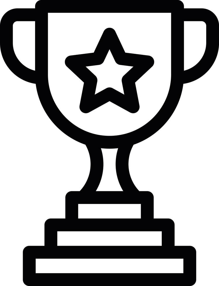 Trophy Line Icon vector