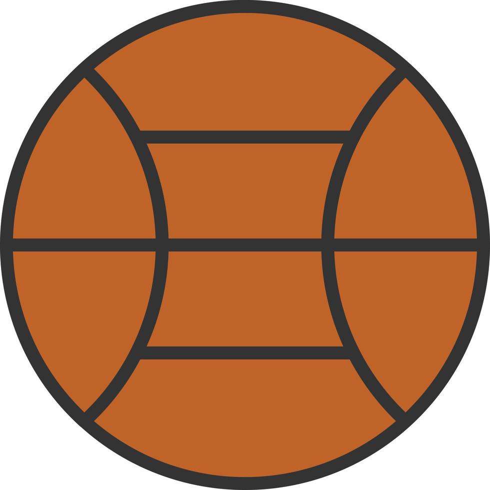 Sports Line Filled Icon vector