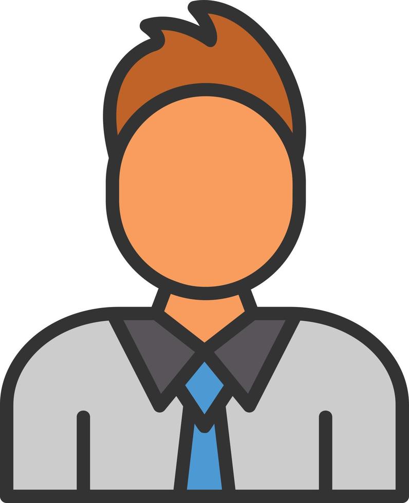 Executive Line Filled Icon vector
