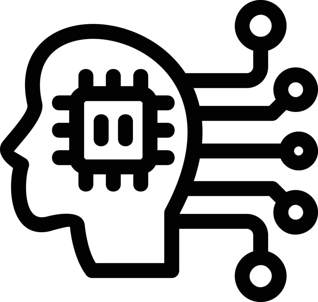 Intelligent Data Line Icon vector