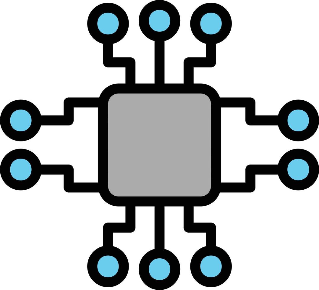 Scheme Line Filled Icon vector