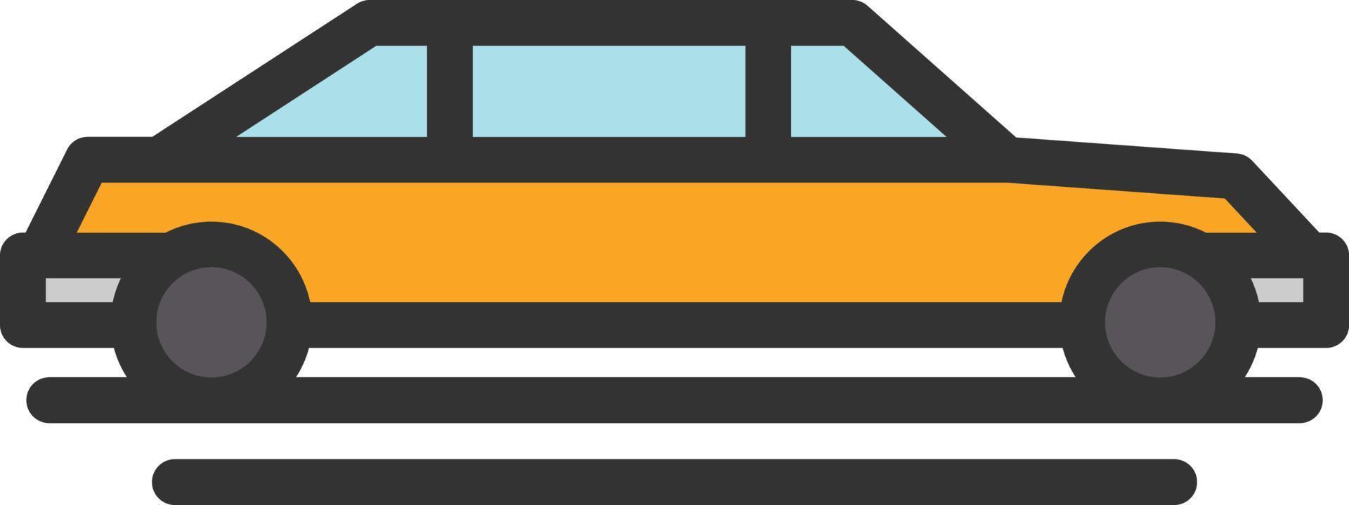 Limousine Line Filled Icon vector