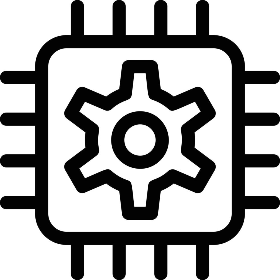 Cybernetics Line Icon vector