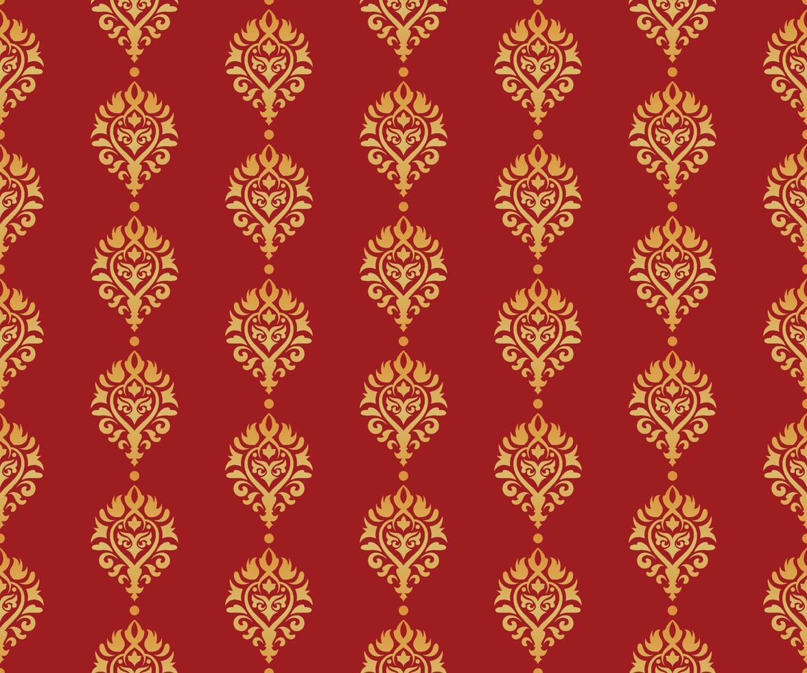 Luxury damask seamless pattern ornament, royal victorian texture for fabric, wall decoration, table cloth vector