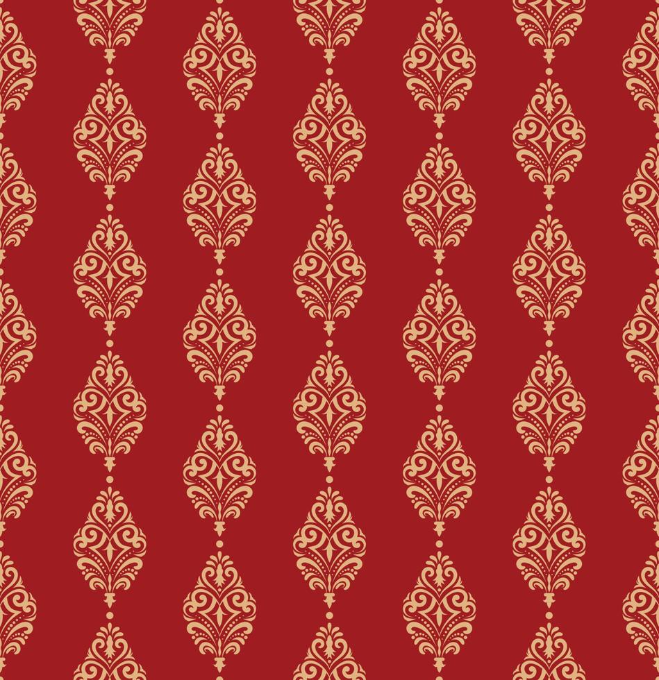 Luxury damask seamless pattern ornament, royal victorian texture for fabric, wall decoration, table cloth vector