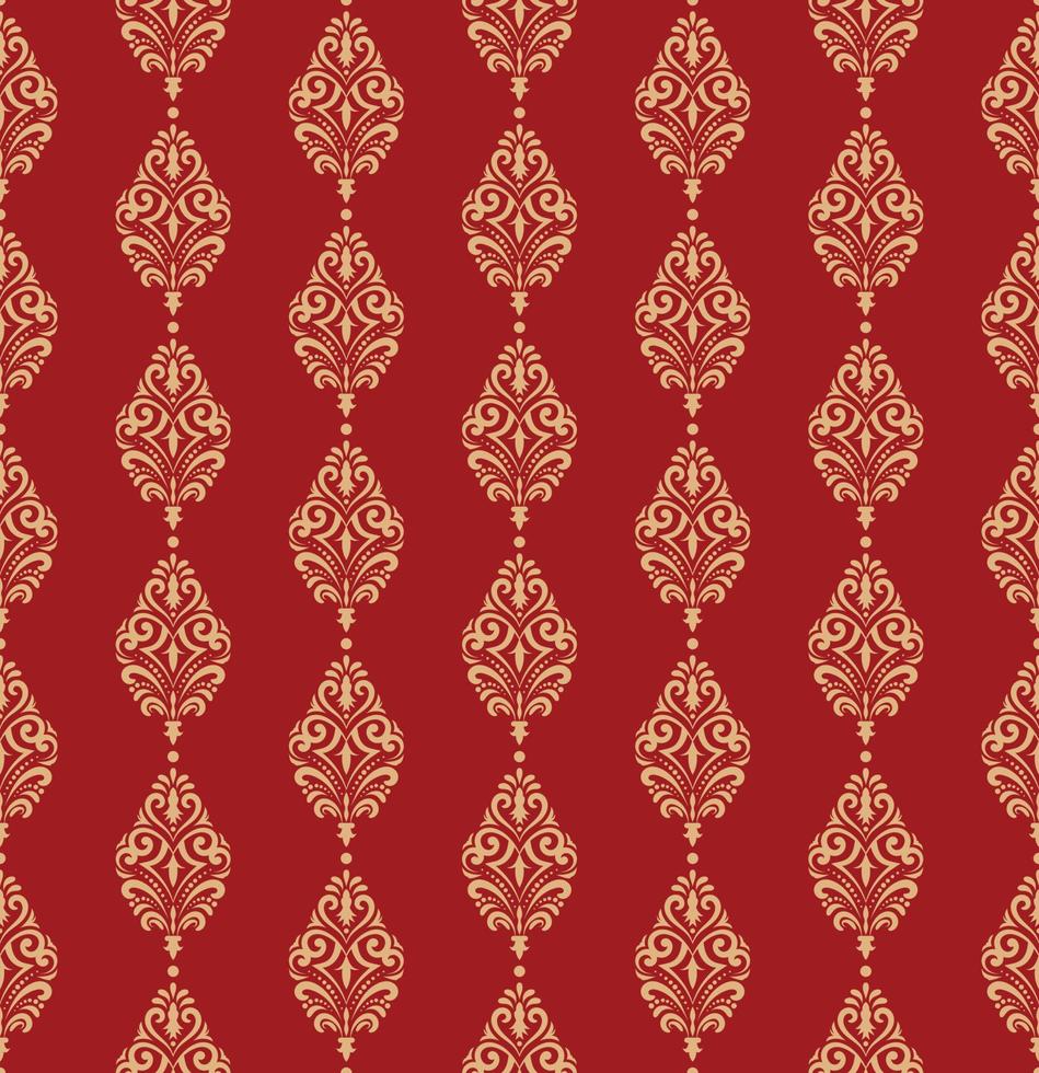 Luxury damask seamless pattern ornament, royal victorian texture for fabric, wall decoration, table cloth vector