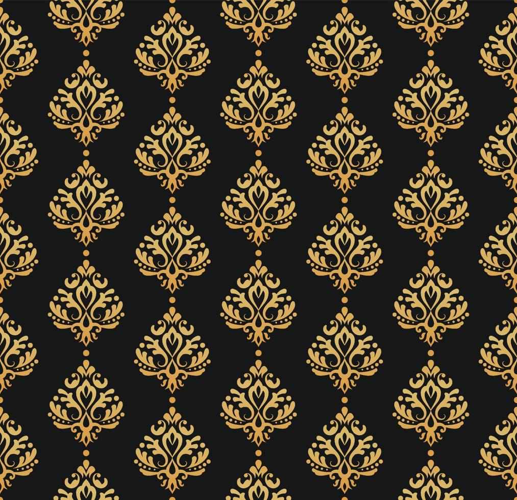 Luxury damask seamless pattern ornament, royal victorian texture for fabric, wall decoration, table cloth vector
