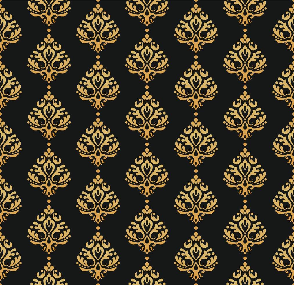 Luxury damask seamless pattern ornament, royal victorian texture for fabric, wall decoration, table cloth vector