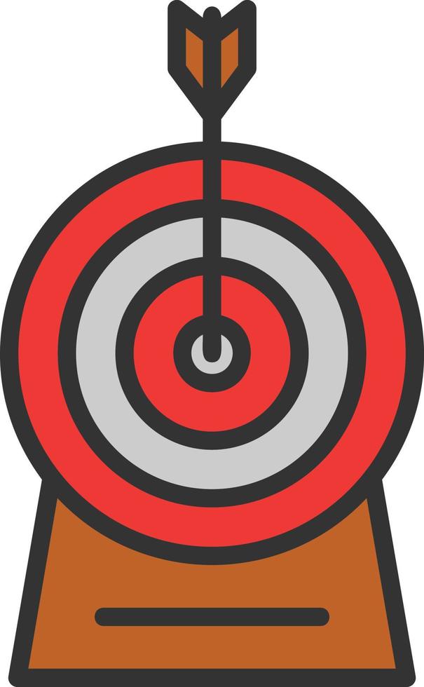 Goal Line Filled Icon vector