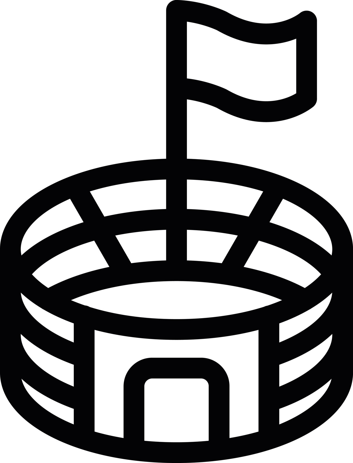 Stadium Line Icon 14714456 Vector Art at Vecteezy