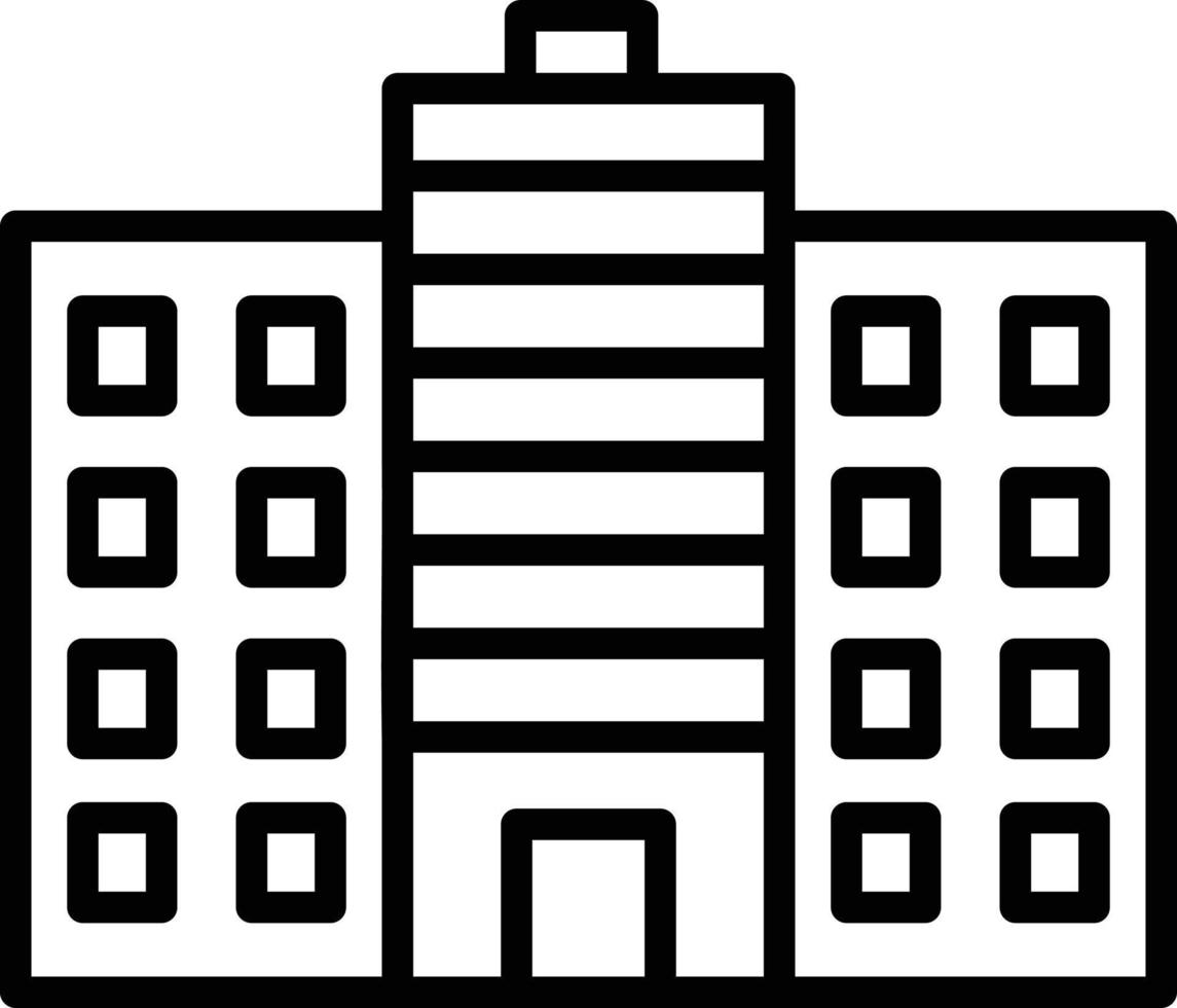 Apartment Line Icon vector