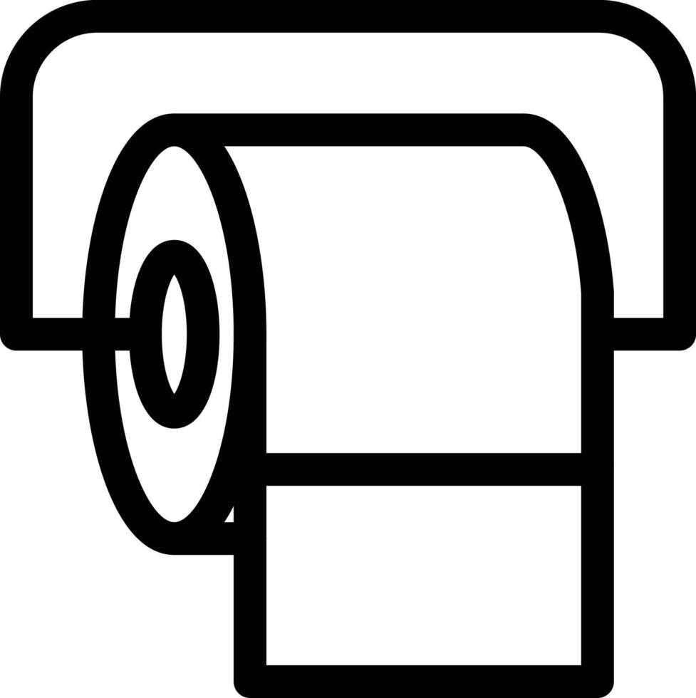 Tissue Paper Line Icon vector