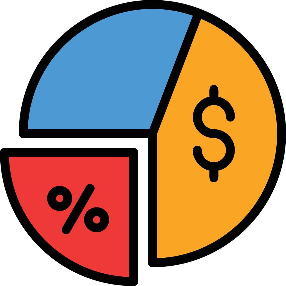 Margin Line Filled Icon vector
