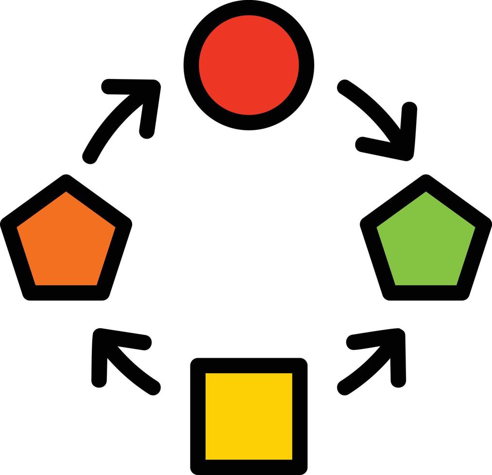 Adaption Line Filled Icon vector